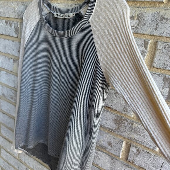 Michael Stars Long Sleeve Mix Stripe Pullover Sweater Women's Size OS. - Picture 6 of 7